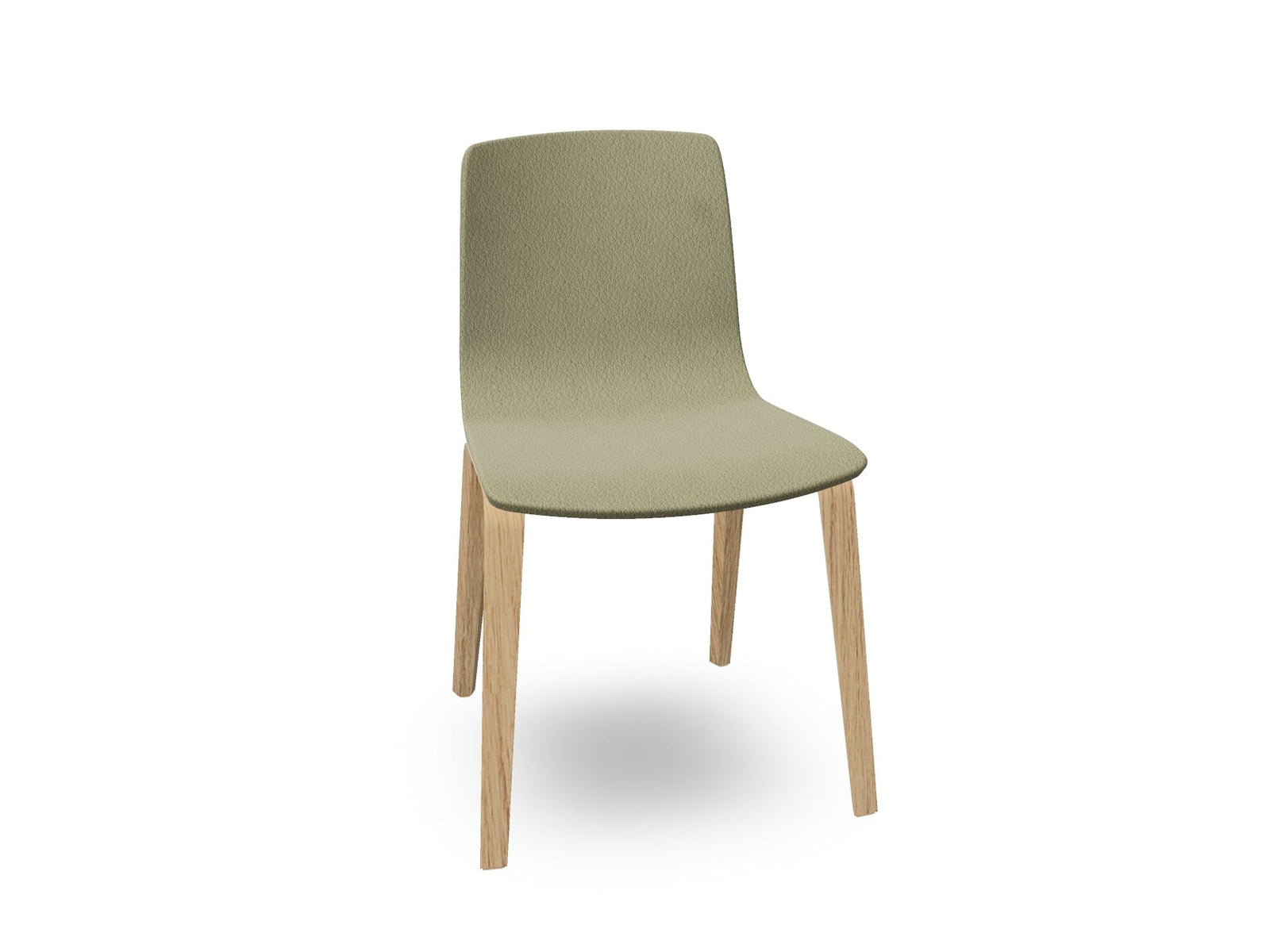Aava 02-4 Wood Legs Chair With Fully Upholstered Chairs Arper 