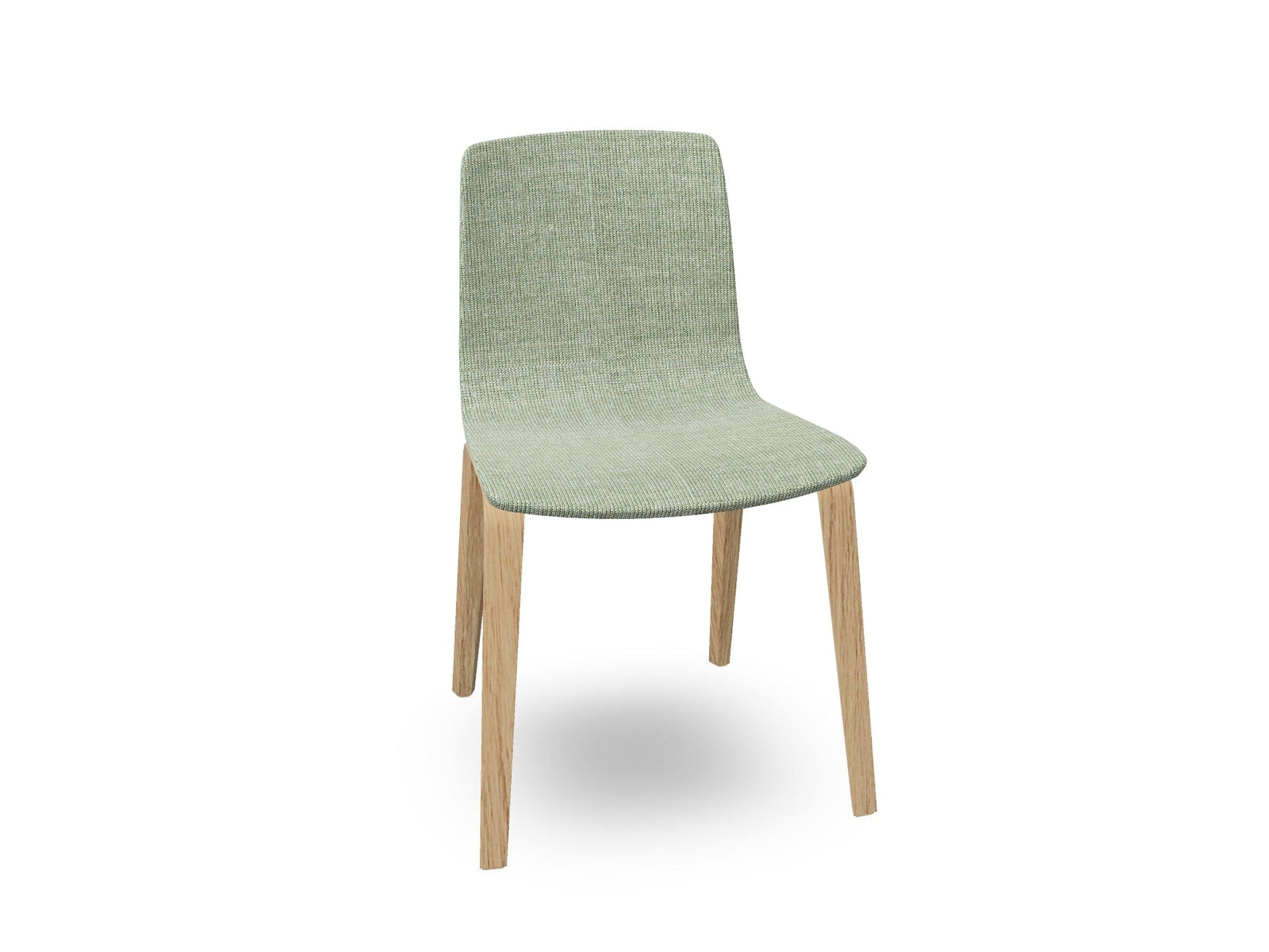 Aava 02-4 Wood Legs Chair With Fully Upholstered Chairs Arper 