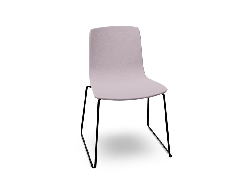 Aava 02 Sled Base Chair With Fully Upholstered Chairs Arper 