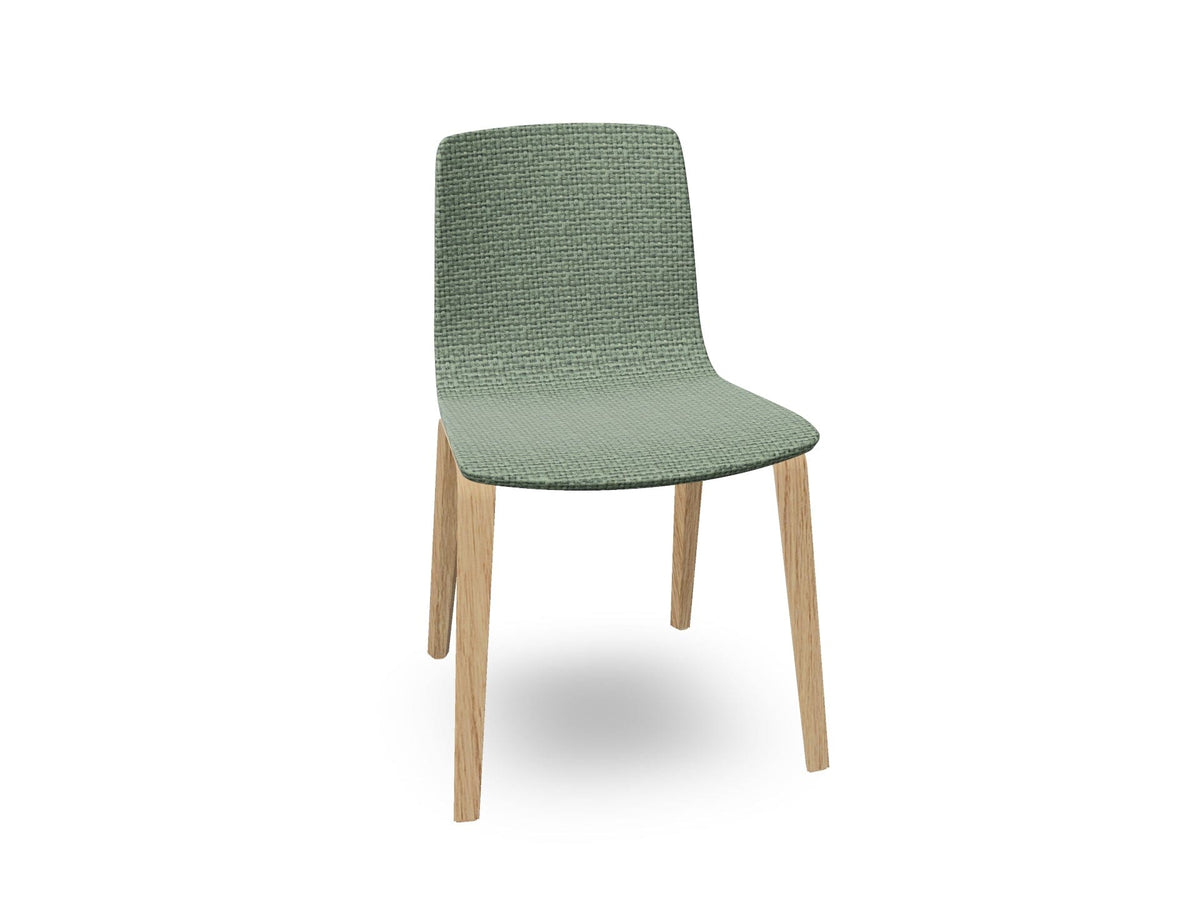 Aava 02-4 Wood Legs Chair With Fully Upholstered Chairs Arper 