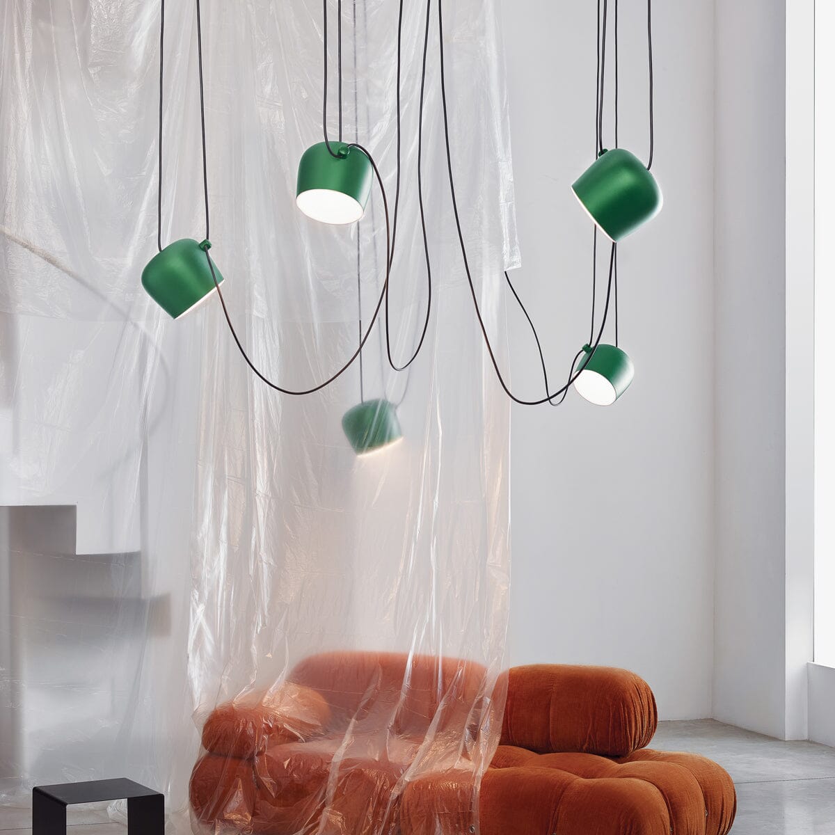 Aim LED Pendant Light W/ Multicanopy Pendant Lights Flos 