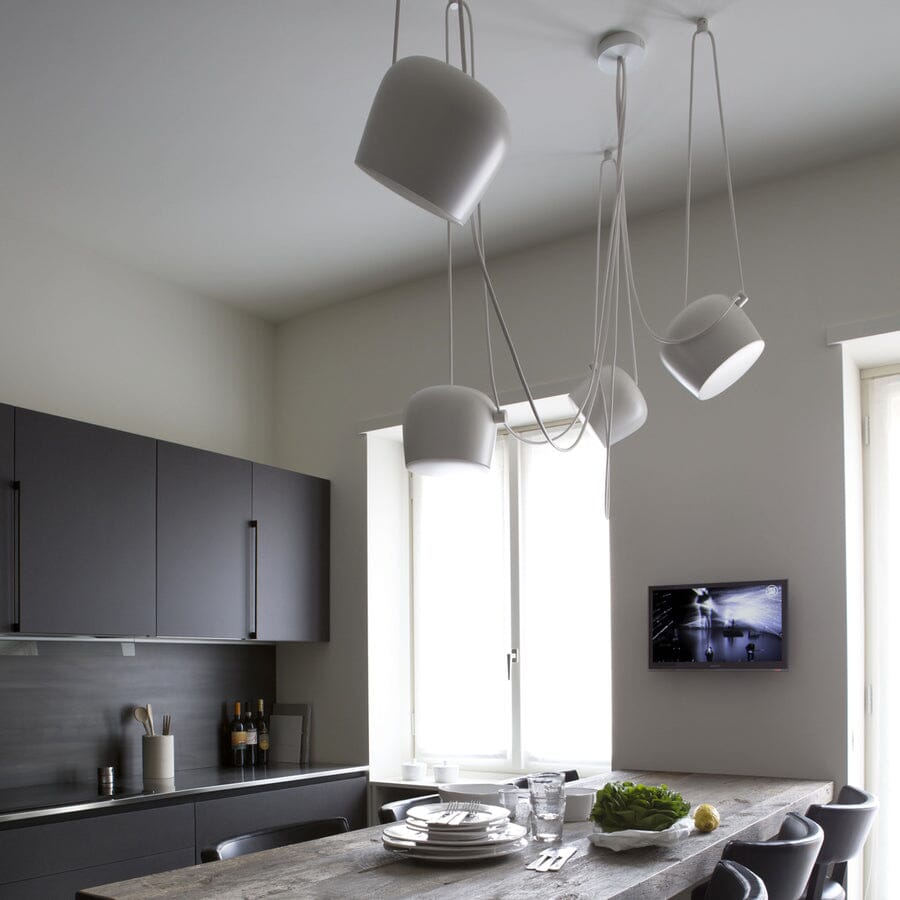 Aim LED Pendant Light W/ Multicanopy Pendant Lights Flos 