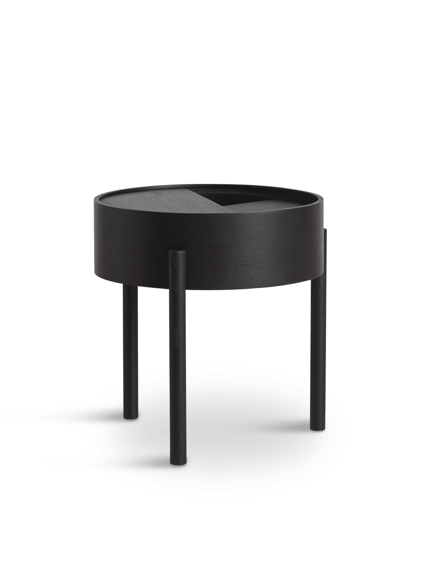 Arc Side Table side/end table Woud Black Pigmented Ash 