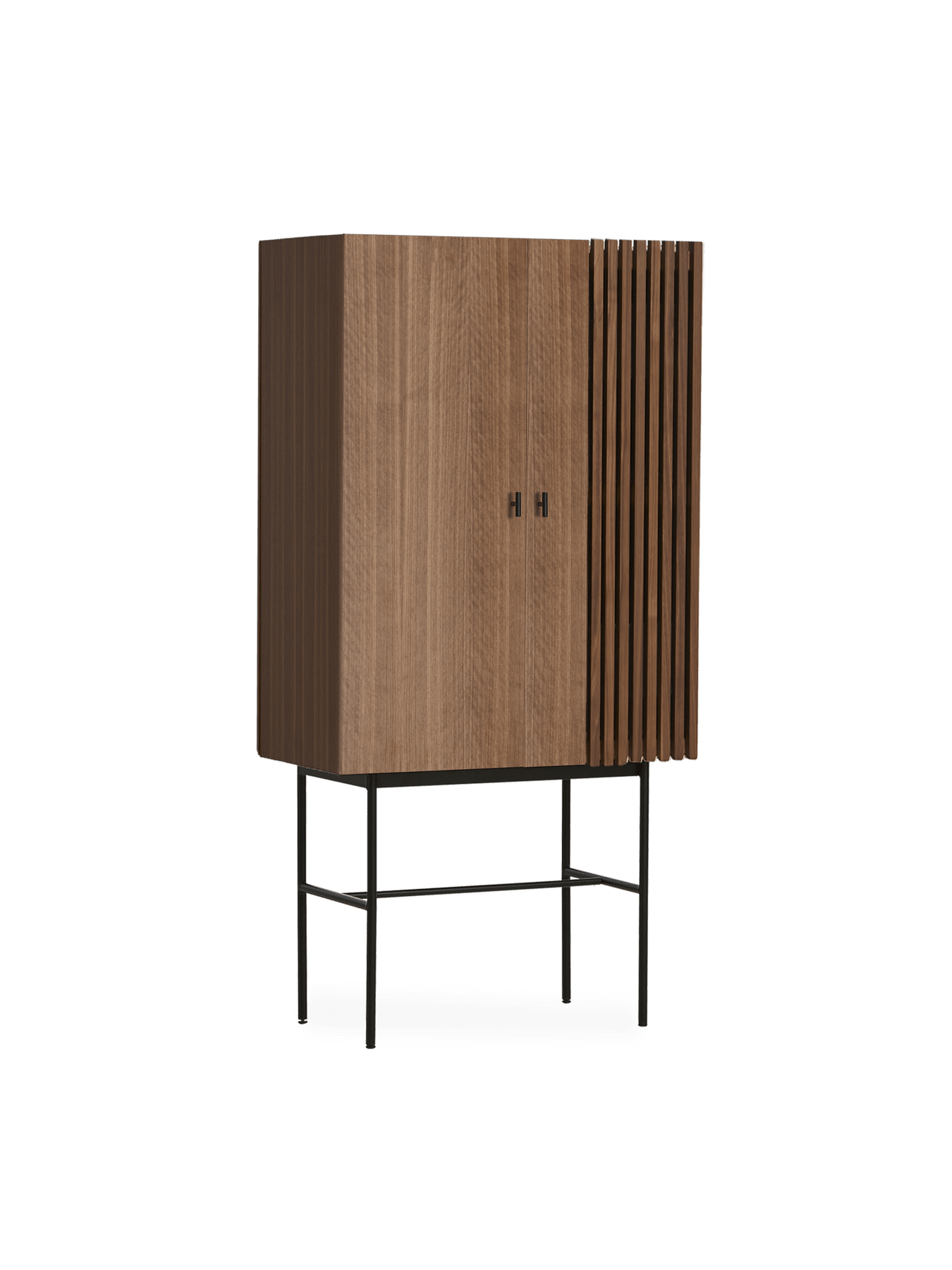 Array Highboard storage Woud Walnut 