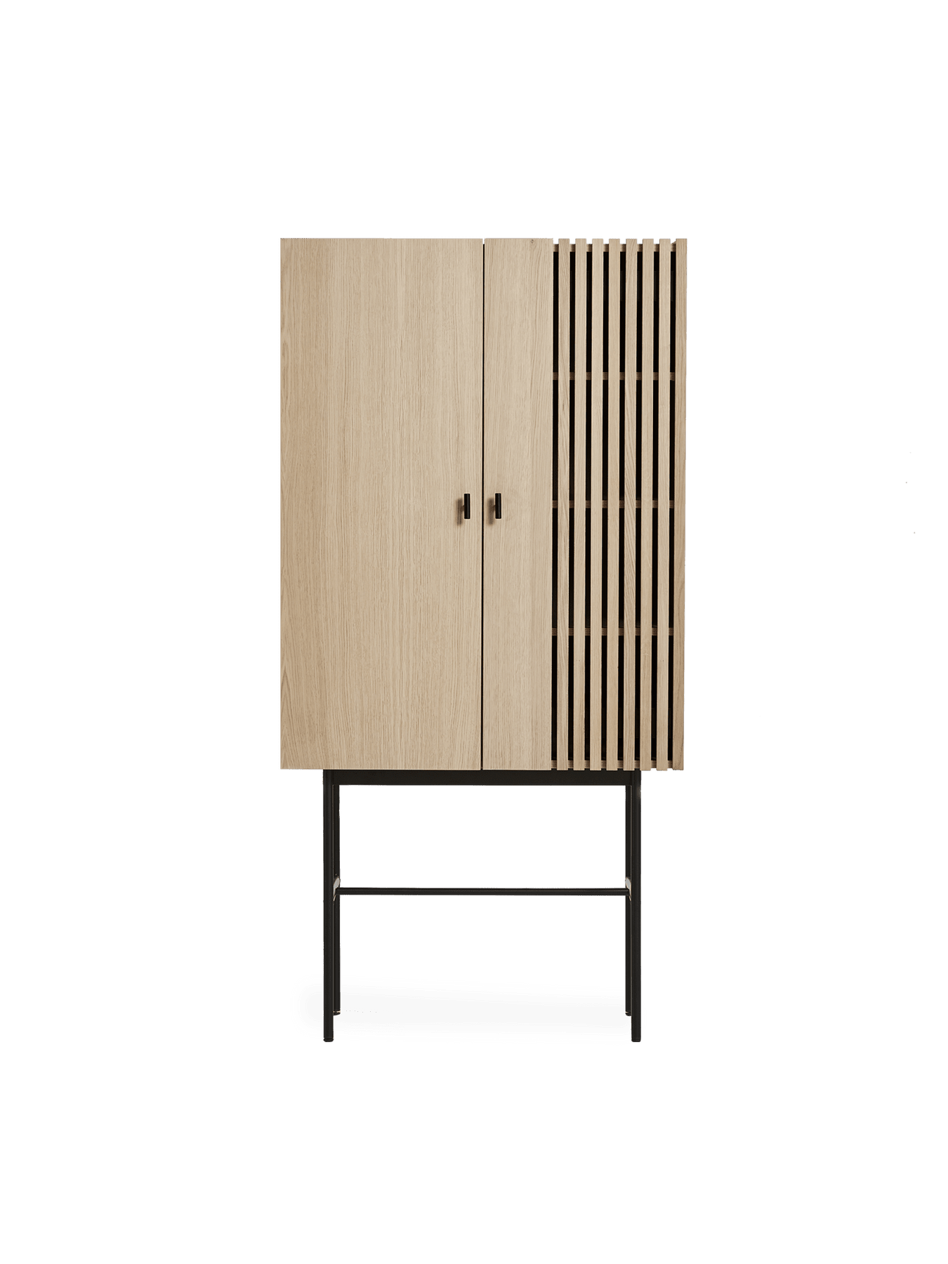 Array Highboard storage Woud White pigmented oak 