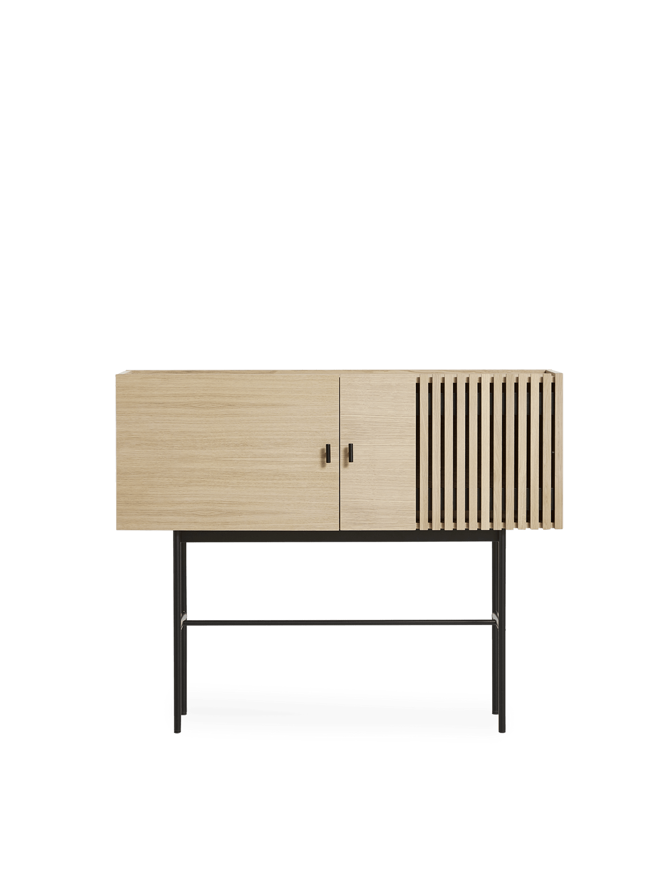 Array Sideboard storage Woud Small - 47.2" White pigmented oak 