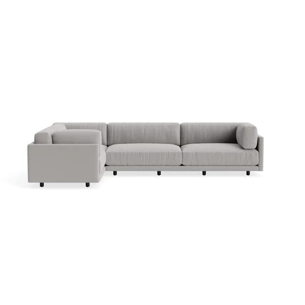 Sunday Sofa w/ Chaise Sofa BluDot Right Arm Agnew Grey 