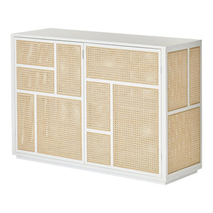 Air Sideboard Cabinet Design House Stockholm White/Cane 