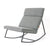 GT Rocker rocking chairs Gus Modern Andorra Pewter/ Black 