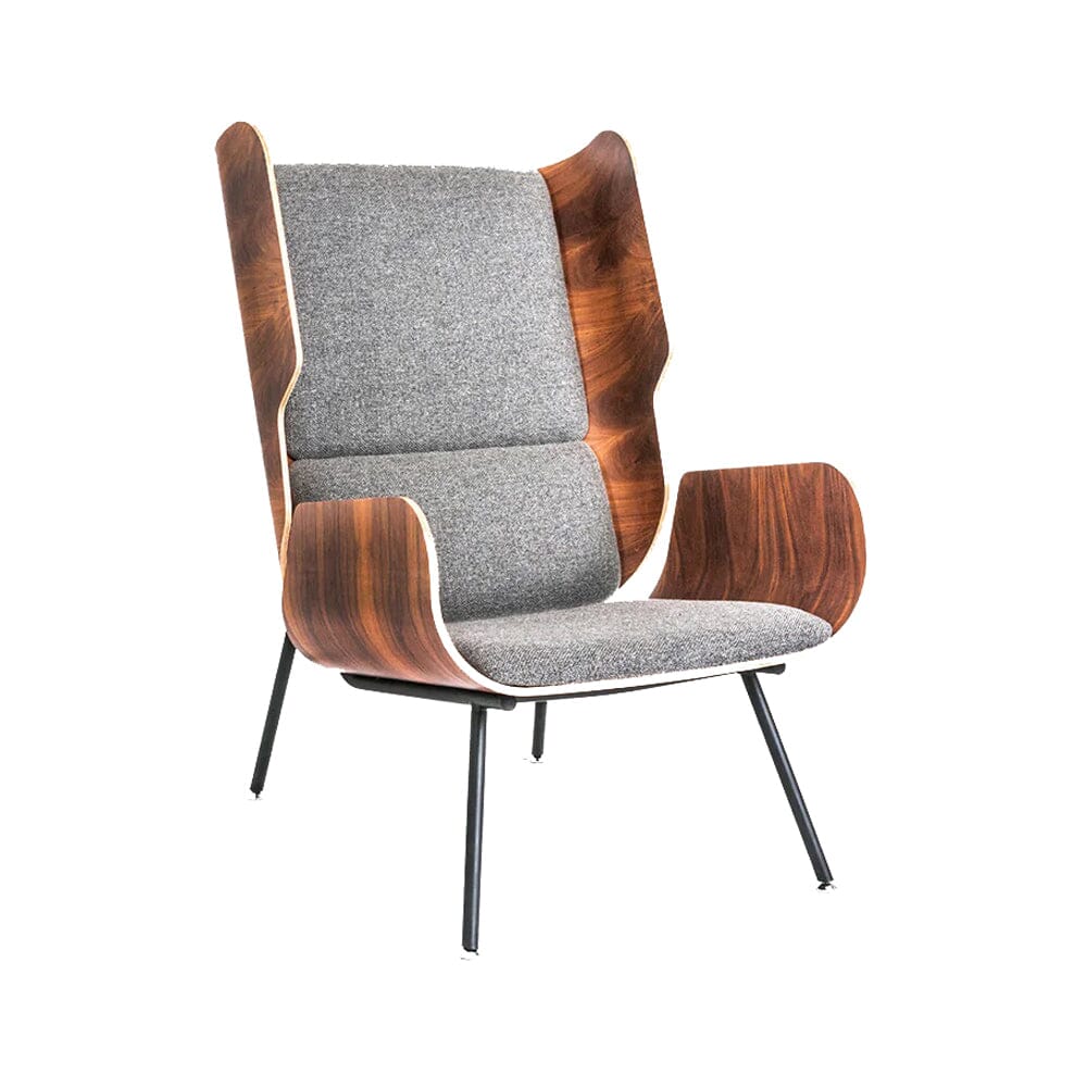 Elk Chair lounge chair Gus Modern Andorra Pewter 