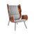 Elk Chair lounge chair Gus Modern Andorra Pewter 