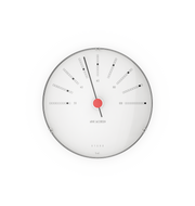 Arne Jacobsen Bankers Hygrometer in White, front view