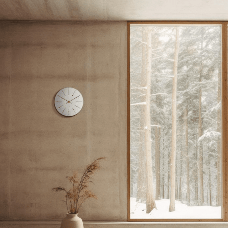 Bankers Wall Clock, 11.4" Decor Arne Jacobsen 