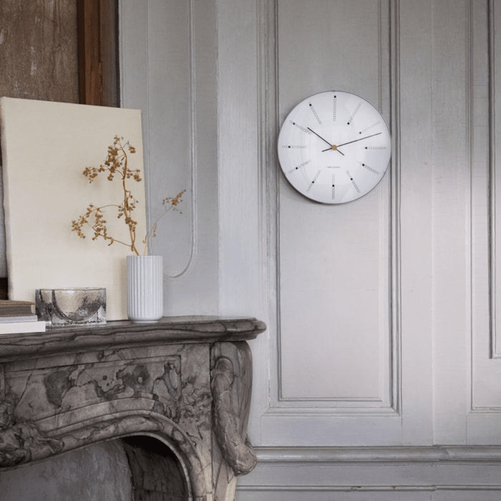 Bankers Wall Clock, 11.4&quot; Decor Arne Jacobsen 