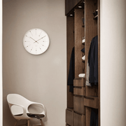 Bankers Wall Clock, 19" Decor Arne Jacobsen 