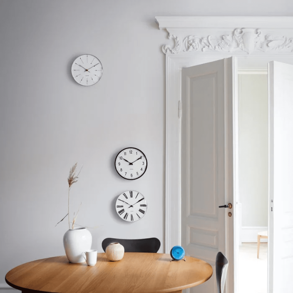 Bankers Wall Clock, 8.3" Decor Arne Jacobsen 