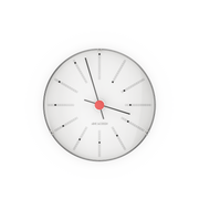 Arne Jacobsen Bankers Wall Clock in White, Extra Small, front view