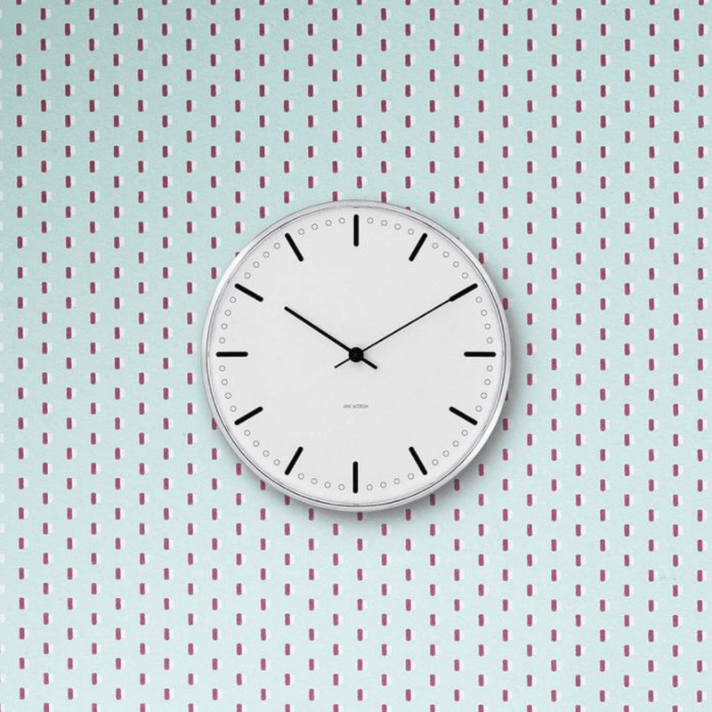 City Hall Clock, 6.5" Decor Arne Jacobsen 