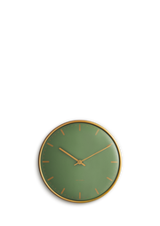 Arne Jacobsen City Hall Wall Clock in Green, Medium, front view