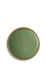 Arne Jacobsen City Hall Wall Clock in Green, Large, front view