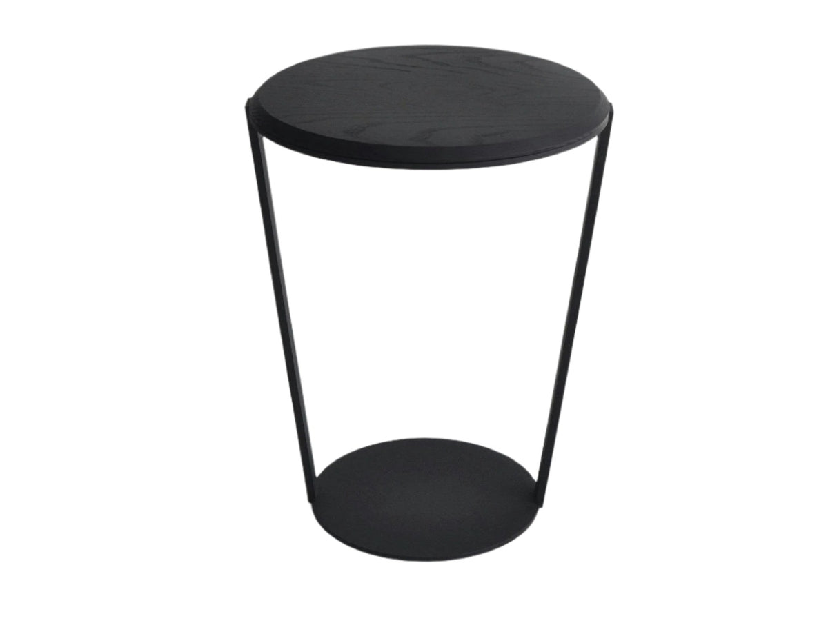 Around Side Table side/end table Bensen Black Ash Top 