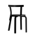 Chair 69 Side/Dining Artek Black Lacquered Legs, Seat and Back 