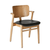 Domus Chair lounge chair Artek Natural Lacquered Oak Frame Finish / Black Leather Prestige Seat 