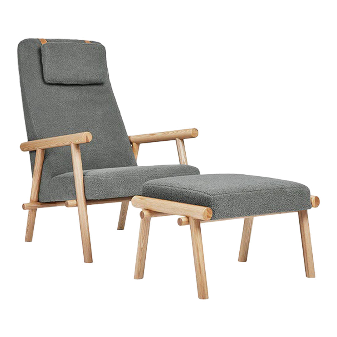 Labrador Lounge Chair &amp; Ottoman lounge chair Gus Modern Auckland Bluff Natural Ash 