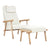 Labrador Lounge Chair & Ottoman lounge chair Gus Modern Auckland Willow Natural Ash 