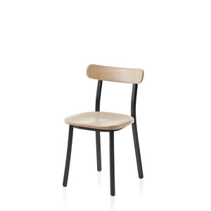 Emeco Utility Side Chair Chair Emeco Powder Coated Black with Ash Seat & Back 