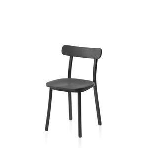 Emeco Utility Side Chair Chair Emeco Powder Coated Black with Dark Ash Seat & Back 