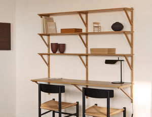 BM29 Shelf With Desk 2-Wide Shelf Fredericia 