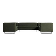 Bonnie and Clyde U-Shaped Sectional Sofa Sofa BluDot Vos Evergreen 