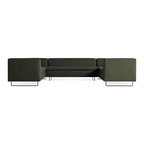 Bonnie and Clyde U-Shaped Sectional Sofa Sofa BluDot Vos Evergreen 