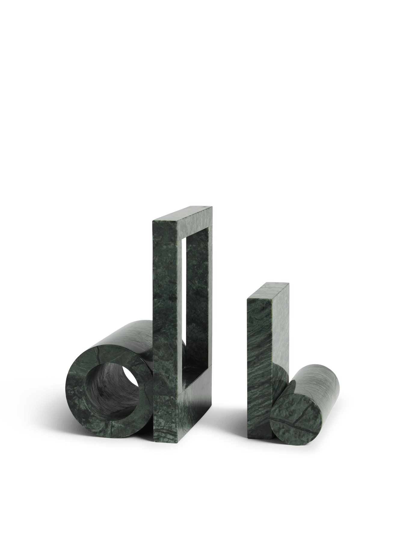 Booknd Bookends - Set of 2 Decor Woud Green Marble 