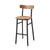 Emeco Utility Stool Chair Emeco Bar Height Black Powder Coated White Oak