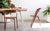 Baguette Table Dining Tables Magis Frame: White, Top: MDF Veneered Natural Oak 