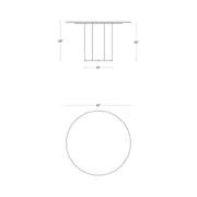 4/4 Round Dining Table Dining Tables BluDot 