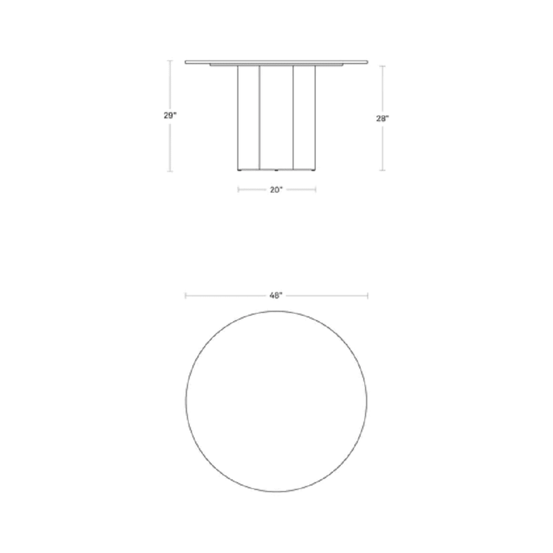 4/4 Round Dining Table Dining Tables BluDot 