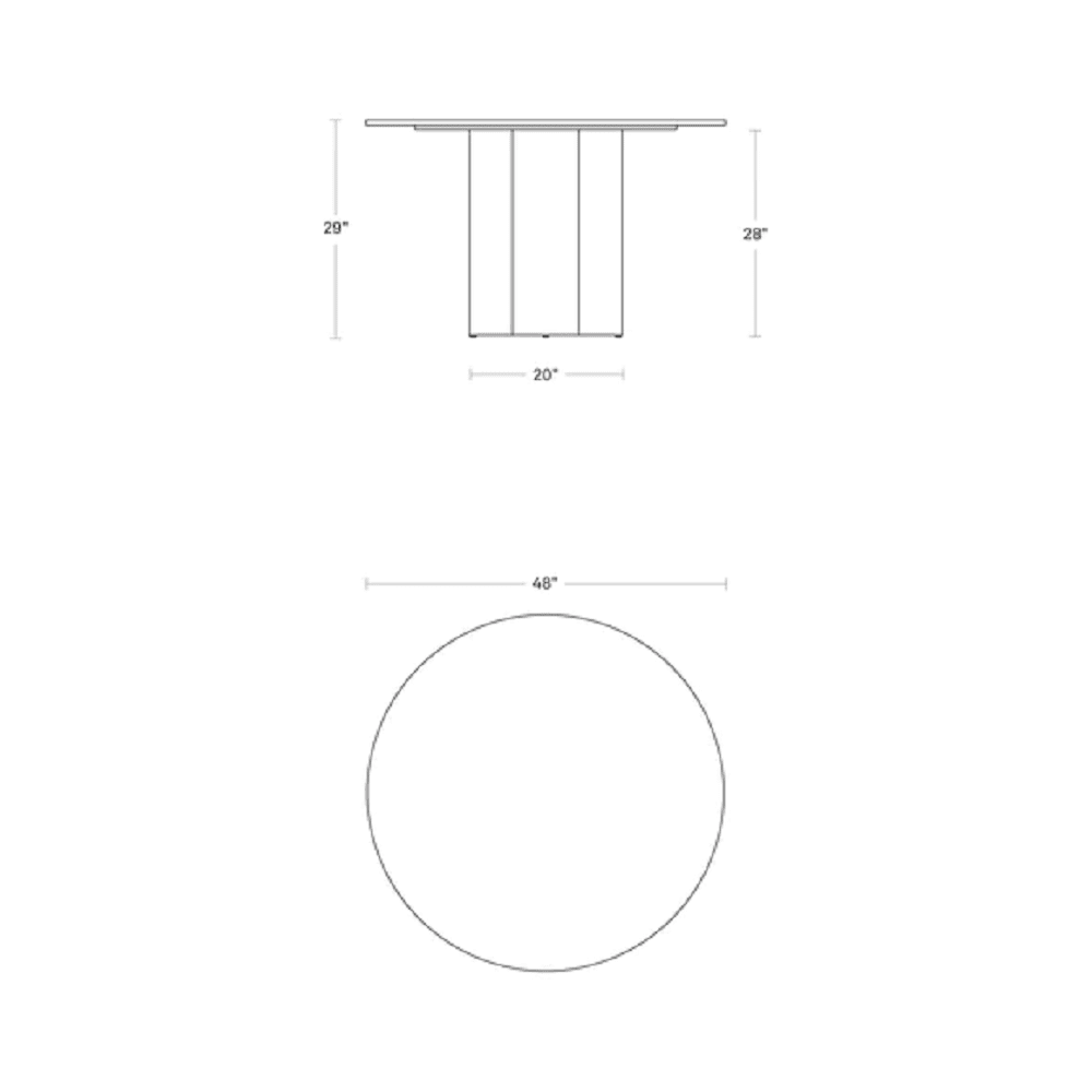 4/4 Round Dining Table Dining Tables BluDot 