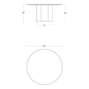 4/4 Round Dining Table Dining Tables BluDot 