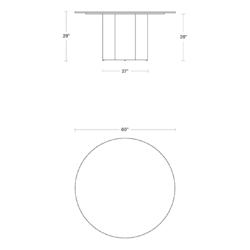 4/4 Round Dining Table Dining Tables BluDot 