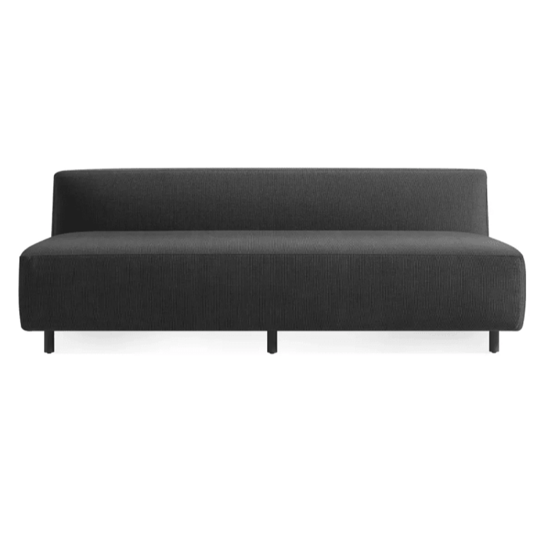 9 Yard Outdoor 72&quot; Armless Sofa Outdoors BluDot Sunbrella Coal 