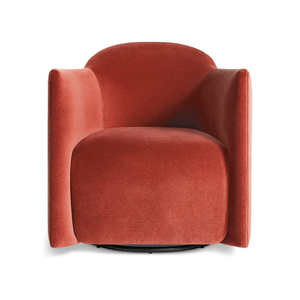 About Face Swivel Lounge Chair lounge chair BluDot Tomato Velvet 