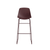 Clean Cut Barstool with Sled Leg Stools BluDot Oxblood 