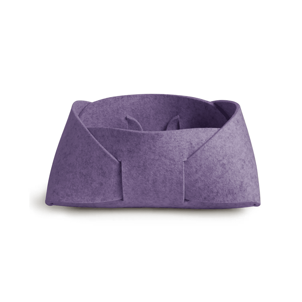 Double Tuck Felt Basket Accessories BluDot Medium - Lilac 