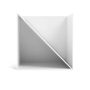 HiFive Magazine Rack magazine stand BluDot White 