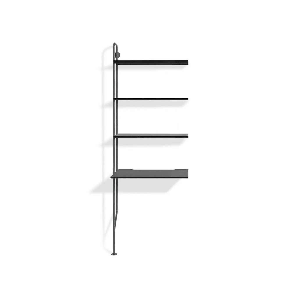 Hitch Add-on Bookcase and Desk storage BluDot Slate / Black 