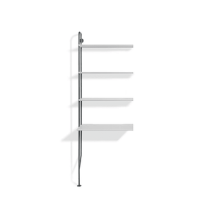Hitch Add-on Bookcase and Desk storage BluDot Slate / White 