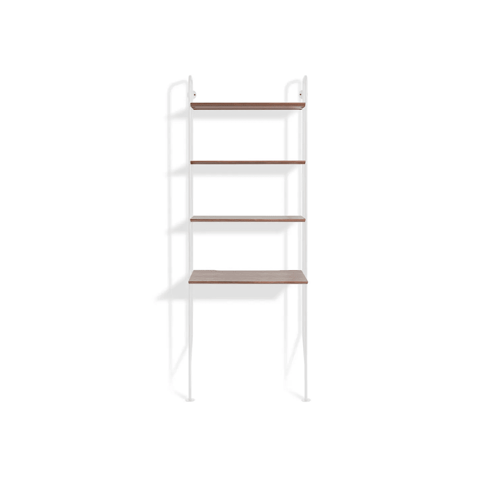 Hitch Bookcase storage BluDot White / Walnut 